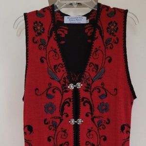 Long Alpaca Sleeveless Sweater